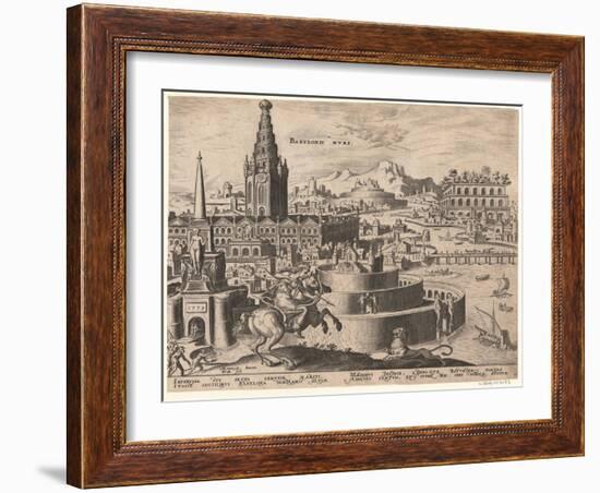 Die Mauern Von Babylon, 1572-Philipp Galle-Framed Giclee Print