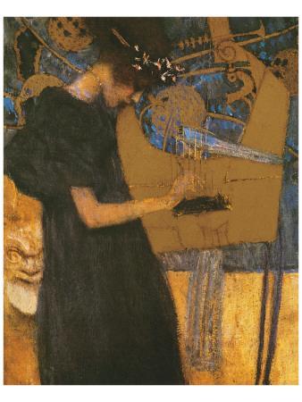 Die Musik' Premium Giclee Print - Gustav Klimt | Art.com