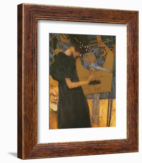 Die Musik-Gustav Klimt-Framed Premium Giclee Print