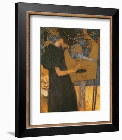 Die Musik-Gustav Klimt-Framed Premium Giclee Print