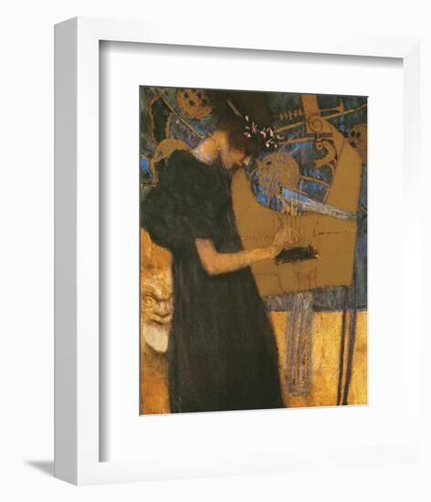 Die Musik-Gustav Klimt-Framed Premium Giclee Print