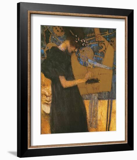 Die Musik-Gustav Klimt-Framed Premium Giclee Print