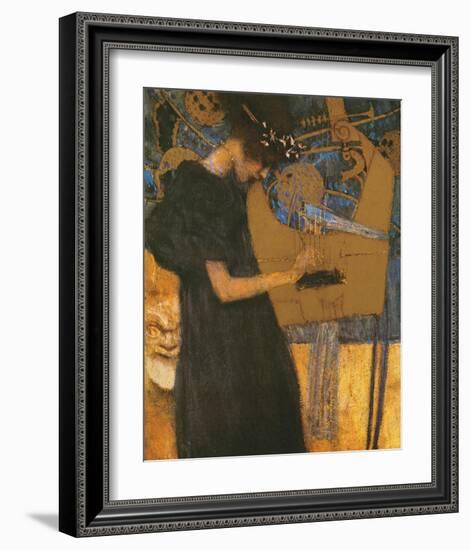 Die Musik-Gustav Klimt-Framed Premium Giclee Print