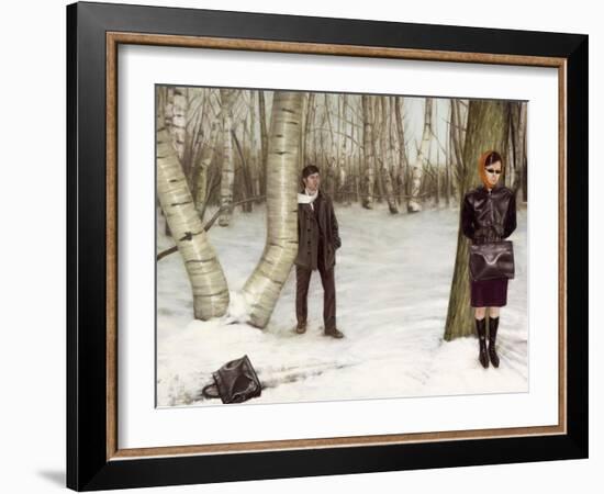 Die nacht stirbe vor der Stille, 2004-Aris Kalaizis-Framed Giclee Print