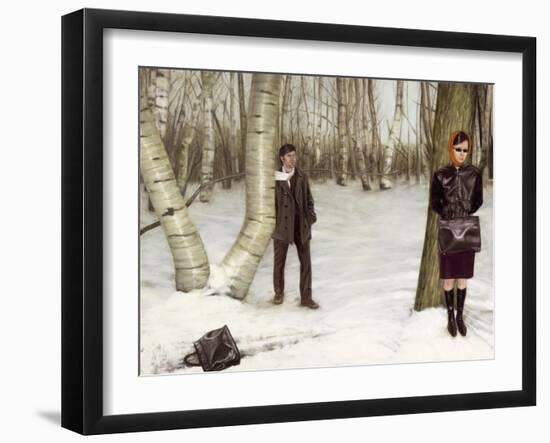 Die nacht stirbe vor der Stille, 2004-Aris Kalaizis-Framed Giclee Print