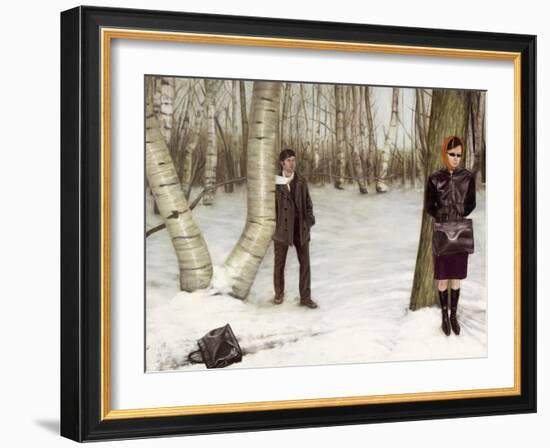 Die nacht stirbe vor der Stille, 2004-Aris Kalaizis-Framed Giclee Print