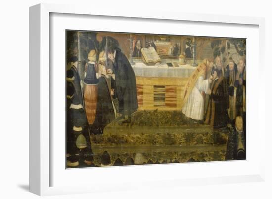 Die Reichung des Abendmahls. Predella des Altars in Schönberg - Elbe-Heinrich Goding the Elder-Framed Giclee Print