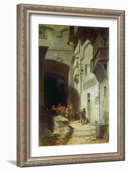 Die Scharwache-Carl Spitzweg-Framed Giclee Print