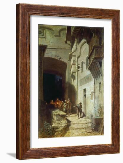 Die Scharwache-Carl Spitzweg-Framed Giclee Print