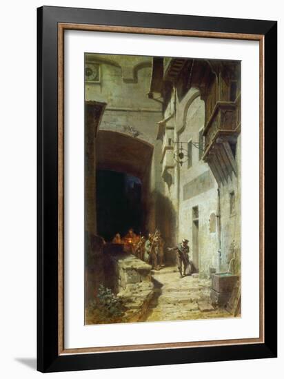 Die Scharwache-Carl Spitzweg-Framed Giclee Print