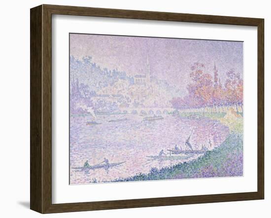 Die Seine Bei Saint-Cloud, 1900-Paul Signac-Framed Giclee Print