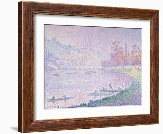 Die Seine Bei Saint-Cloud, 1900-Paul Signac-Framed Giclee Print