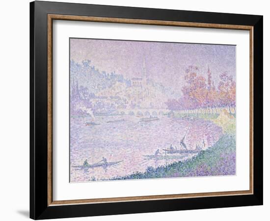 Die Seine Bei Saint-Cloud, 1900-Paul Signac-Framed Giclee Print