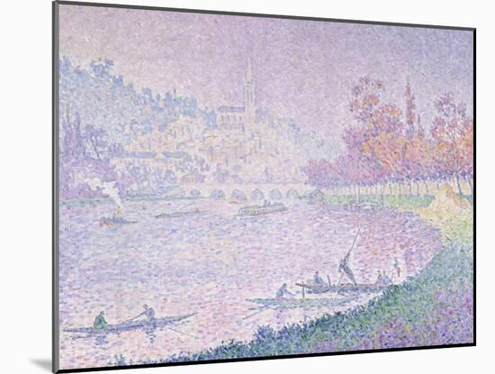 Die Seine Bei Saint-Cloud, 1900-Paul Signac-Mounted Giclee Print