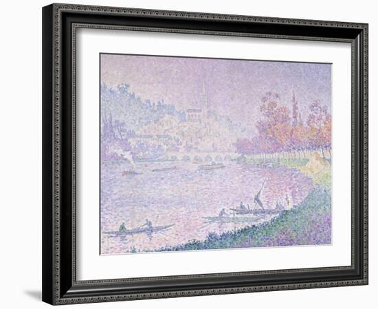 Die Seine Bei Saint-Cloud, 1900-Paul Signac-Framed Giclee Print