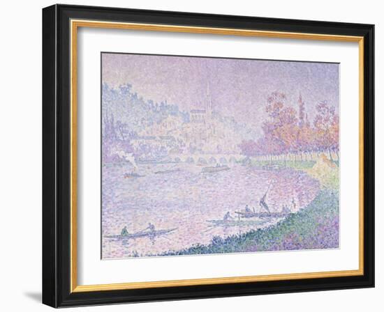 Die Seine Bei Saint-Cloud, 1900-Paul Signac-Framed Giclee Print