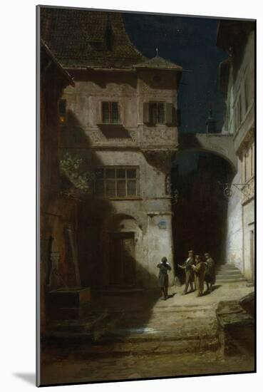 Die Serenade-Carl Spitzweg-Mounted Giclee Print