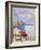 Die Simplonlinie an Den Gestaden Des Genfersees', Poster Advertising Rail Travel around Lake Geneva-Emil Cardinaux-Framed Giclee Print