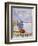 Die Simplonlinie an Den Gestaden Des Genfersees', Poster Advertising Rail Travel around Lake Geneva-Emil Cardinaux-Framed Giclee Print