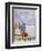 Die Simplonlinie an Den Gestaden Des Genfersees', Poster Advertising Rail Travel around Lake Geneva-Emil Cardinaux-Framed Giclee Print