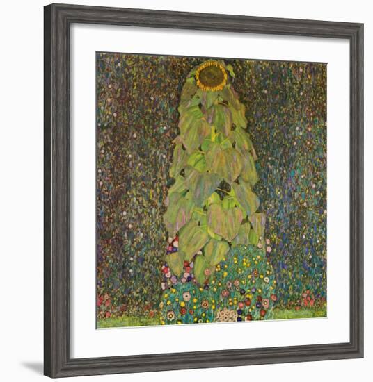 Die Sonnenblume-Gustav Klimt-Framed Art Print