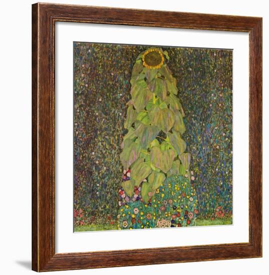 Die Sonnenblume-Gustav Klimt-Framed Art Print