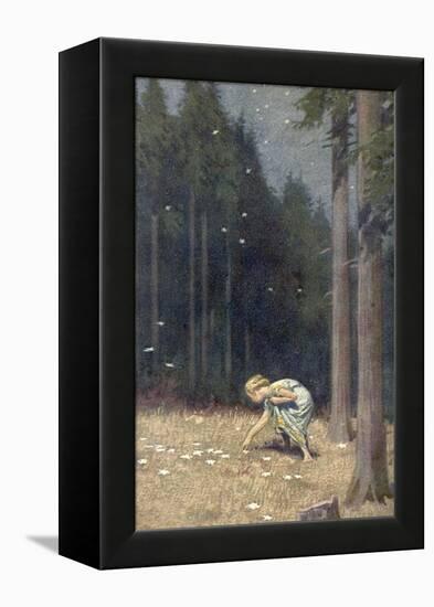 "Die Sternthaler," The Child Gathers up the Star Money-Paul Hey-Framed Premier Image Canvas