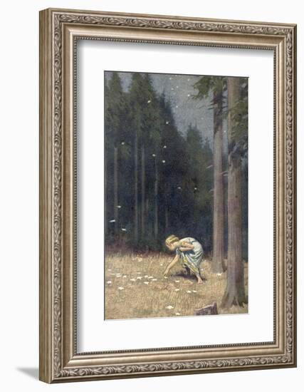 "Die Sternthaler," The Child Gathers up the Star Money-Paul Hey-Framed Photographic Print