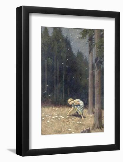 "Die Sternthaler," The Child Gathers up the Star Money-Paul Hey-Framed Photographic Print