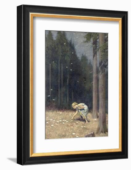 "Die Sternthaler," The Child Gathers up the Star Money-Paul Hey-Framed Photographic Print