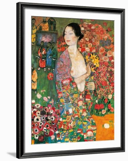 Die Tanzerin-Gustav Klimt-Framed Art Print