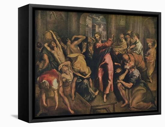 'Die Tempelreinigung', (Christ Cleansing the Temple), c1570, (1938)-El Greco-Framed Premier Image Canvas