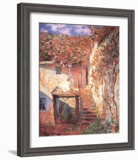 Die Treppe-Claude Monet-Framed Art Print