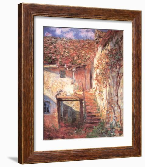 Die Treppe-Claude Monet-Framed Art Print