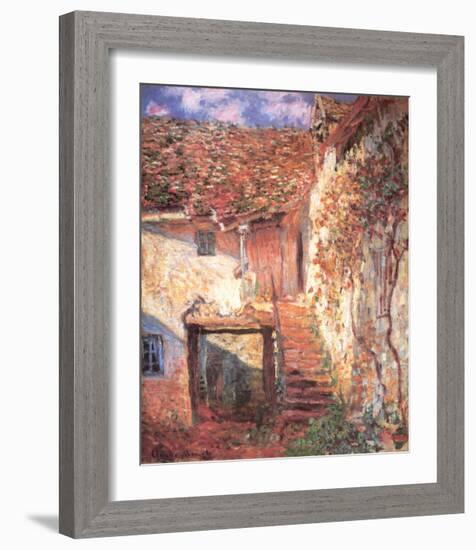 Die Treppe-Claude Monet-Framed Art Print