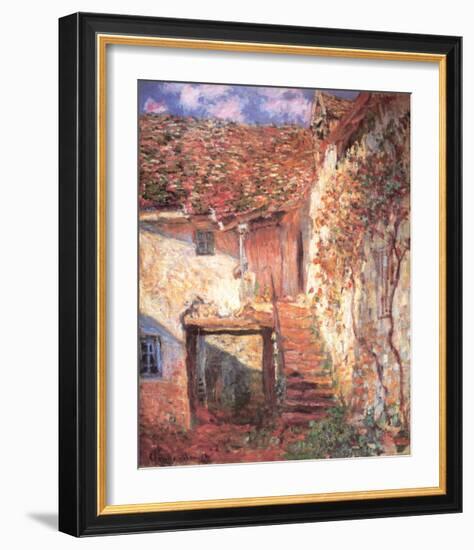 Die Treppe-Claude Monet-Framed Art Print