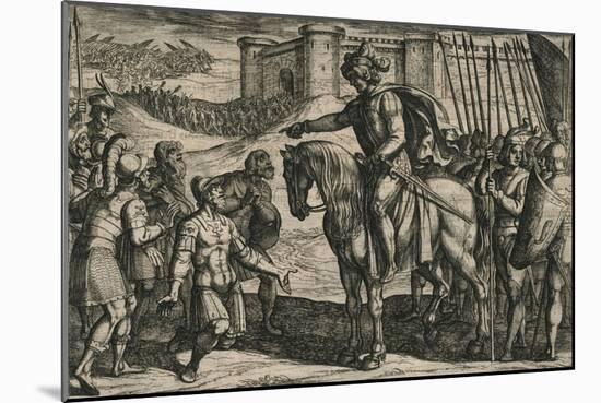 Die vanit Oudt legher door hongher ende noodt gheuen hen op, ende bidden lyfs ghenade..., 1612-Antonio Tempesta-Mounted Giclee Print