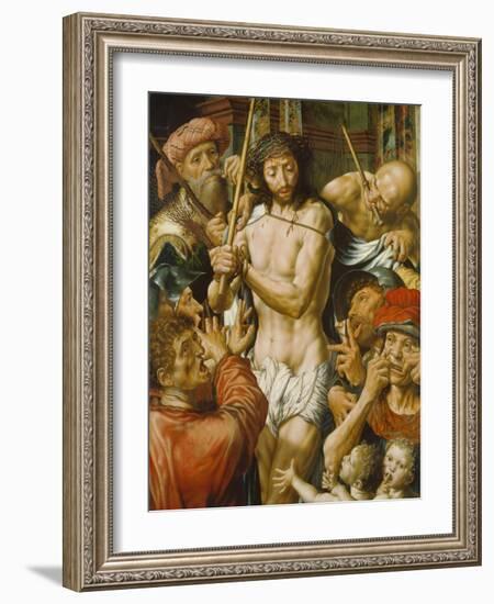 Die Verspottung Christi, 1544-Jan Sanders van Hemessen-Framed Giclee Print