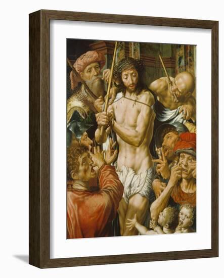 Die Verspottung Christi, 1544-Jan Sanders van Hemessen-Framed Giclee Print