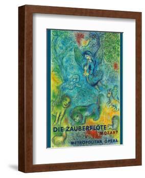 Die Zauberflöte (The Magic Flute)- Mozart- Metropolitan Opera-Marc Chagall-Framed Art Print
