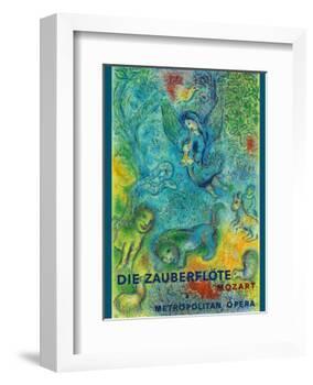 Die Zauberflöte (The Magic Flute)- Mozart- Metropolitan Opera-Marc Chagall-Framed Art Print