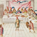 Tome 3 Fol.134, a Banquet, from 'Teatro De La Nueva Espana', Late 18th Century-Diego Garcia Panes y Avellan-Premier Image Canvas