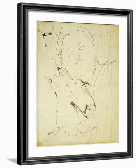 Diego Rivera, 1915-Amedeo Modigliani-Framed Giclee Print