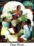 Vendedora Alcatraces-Diego Rivera-Art Print