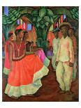 The Flower Seller, c.1942-Diego Rivera-Framed Art Print