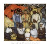 The Flower Seller, c.1942-Diego Rivera-Art Print
