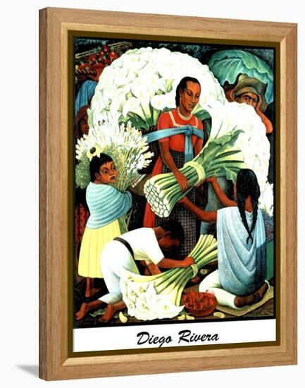 Diego Rivera (Vendedores de Flores) Plastic Sign-Diego Rivera-Framed Stretched Canvas