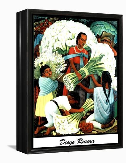 Diego Rivera (Vendedores de Flores) Plastic Sign-Diego Rivera-Framed Stretched Canvas