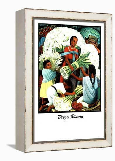 Diego Rivera (Vendedores de Flores)-Diego Rivera-Framed Stretched Canvas