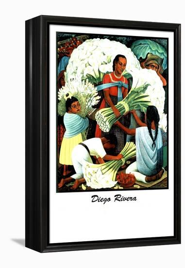 Diego Rivera (Vendedores de Flores)-Diego Rivera-Framed Stretched Canvas